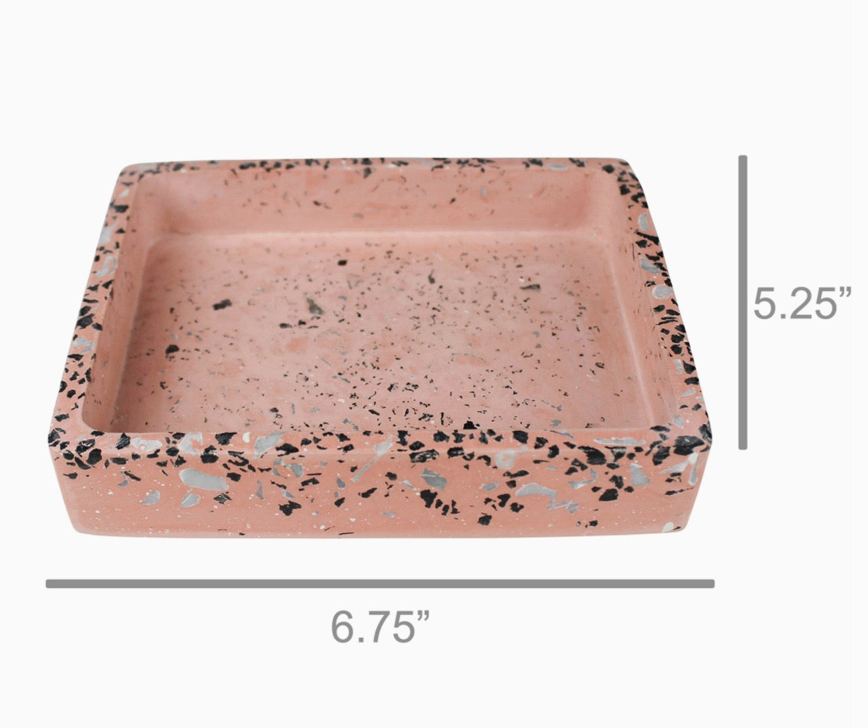 Pink Clay Terrazzo Tray