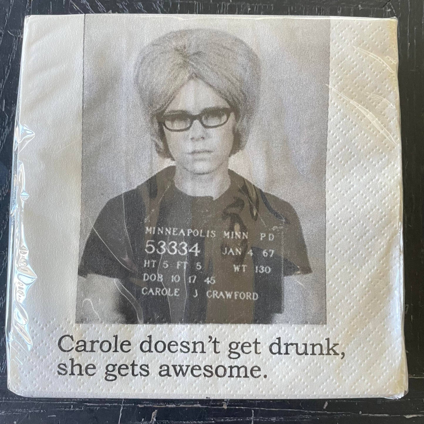 Big House Cocktail Napkins, Carole