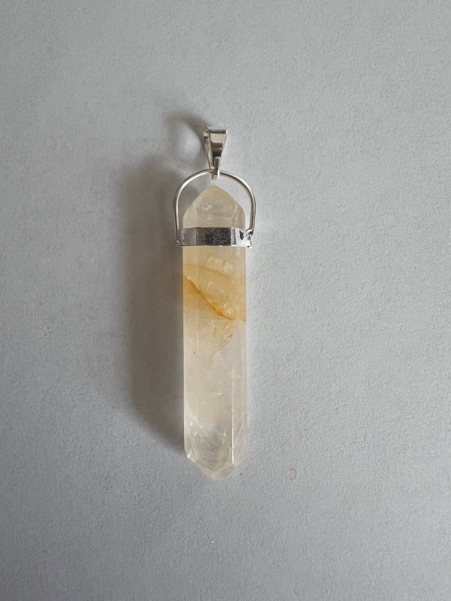 Golden Healer Quartz Double Terminated Pendant