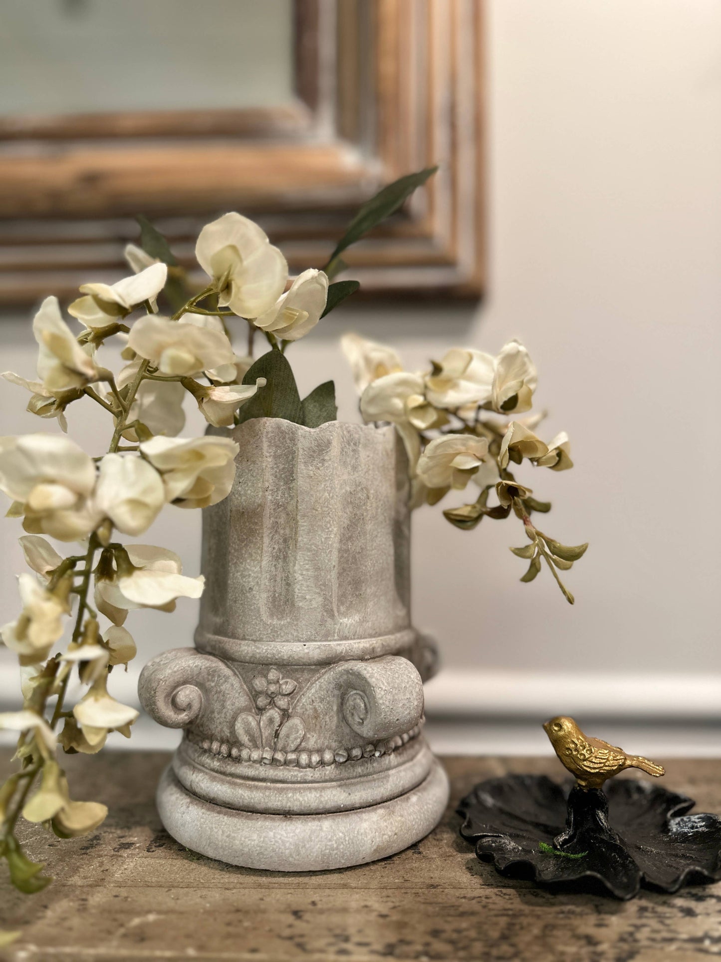 Cement Column Flowerpot