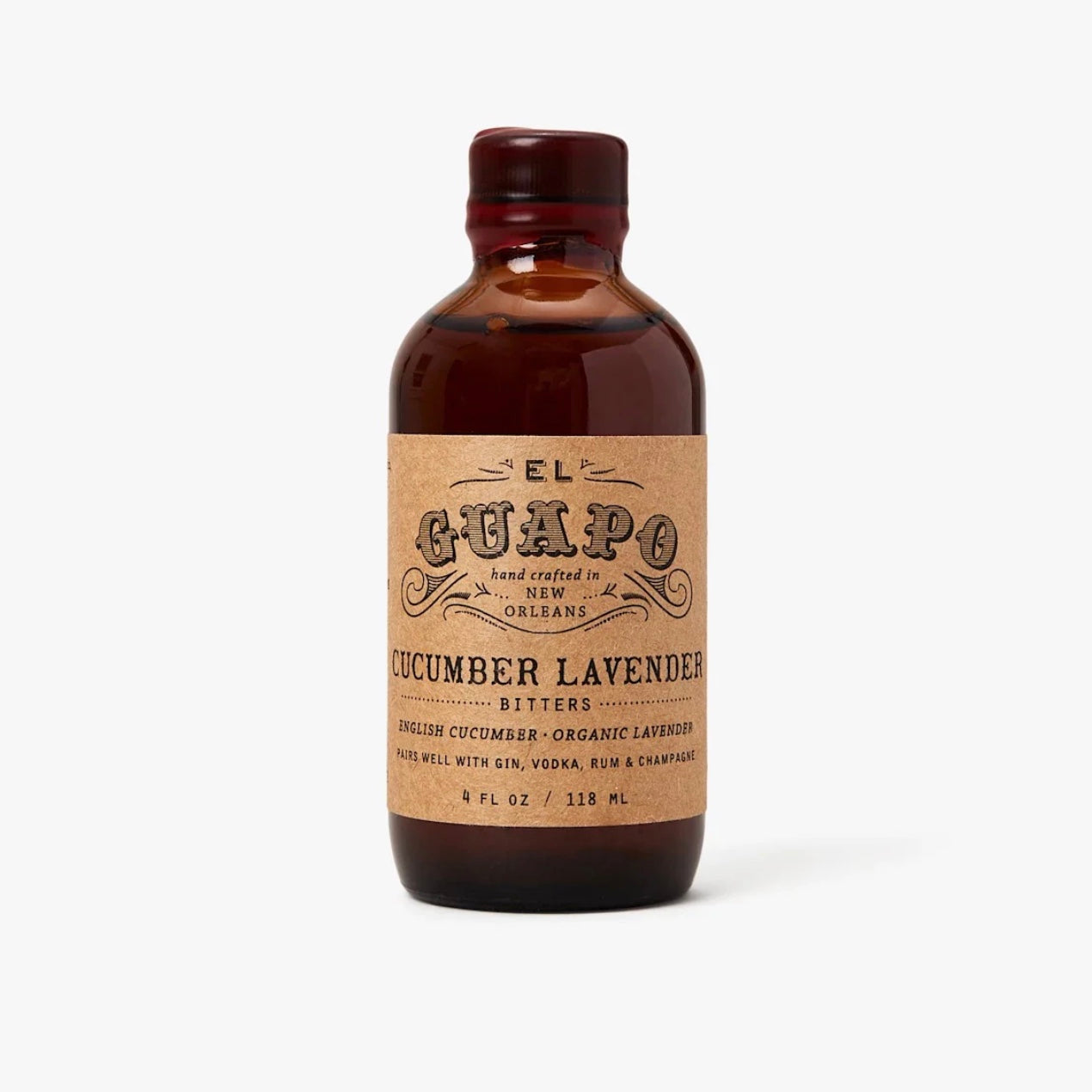 El Guapo Bitters: Cucumber Lavender 4 oz.