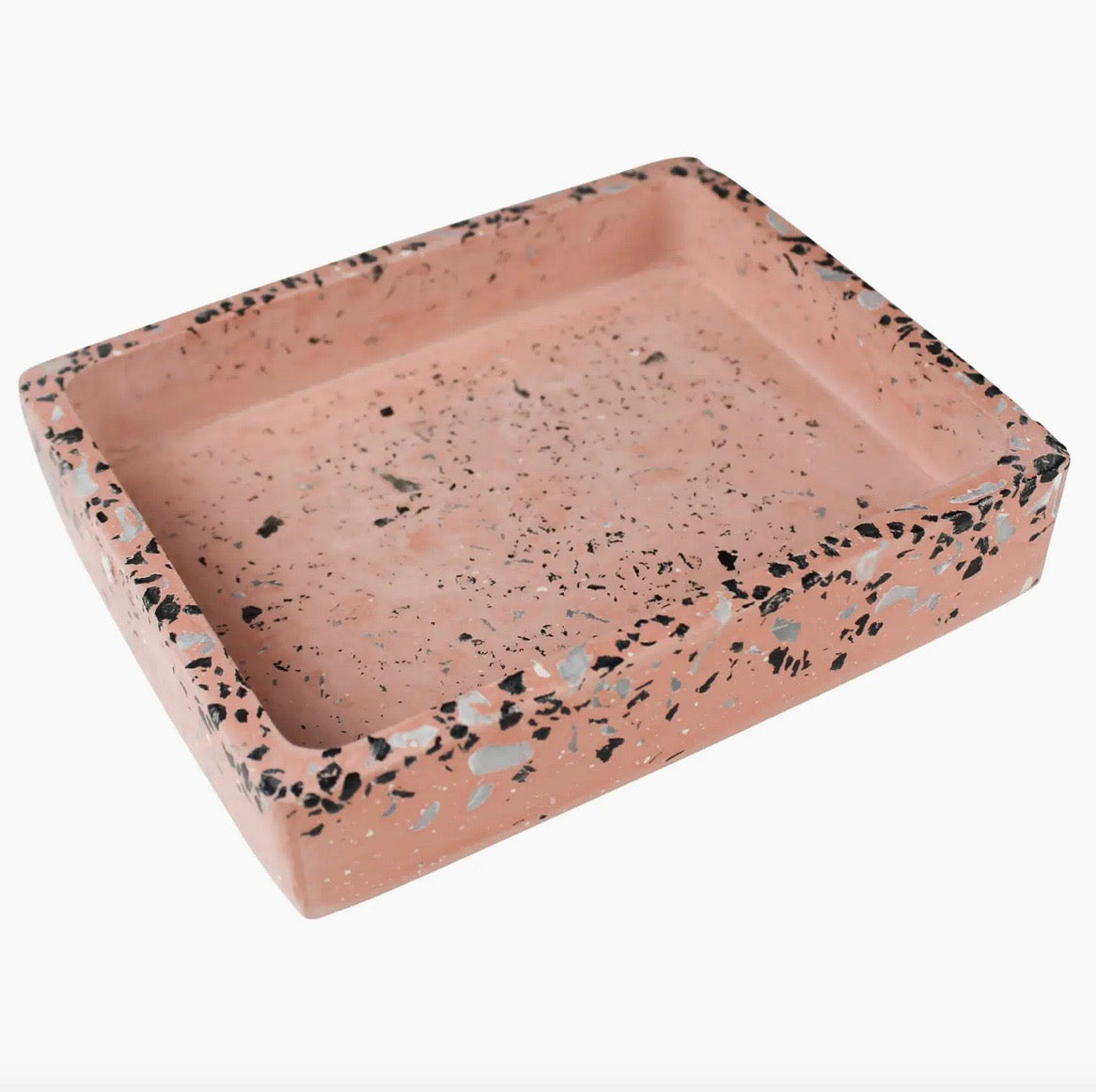 Pink Clay Terrazzo Tray