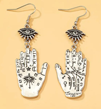 Palmistry Dangle Earrings