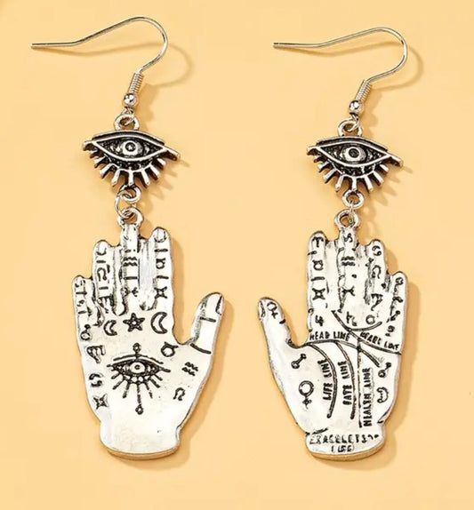 Palmistry Dangle Earrings