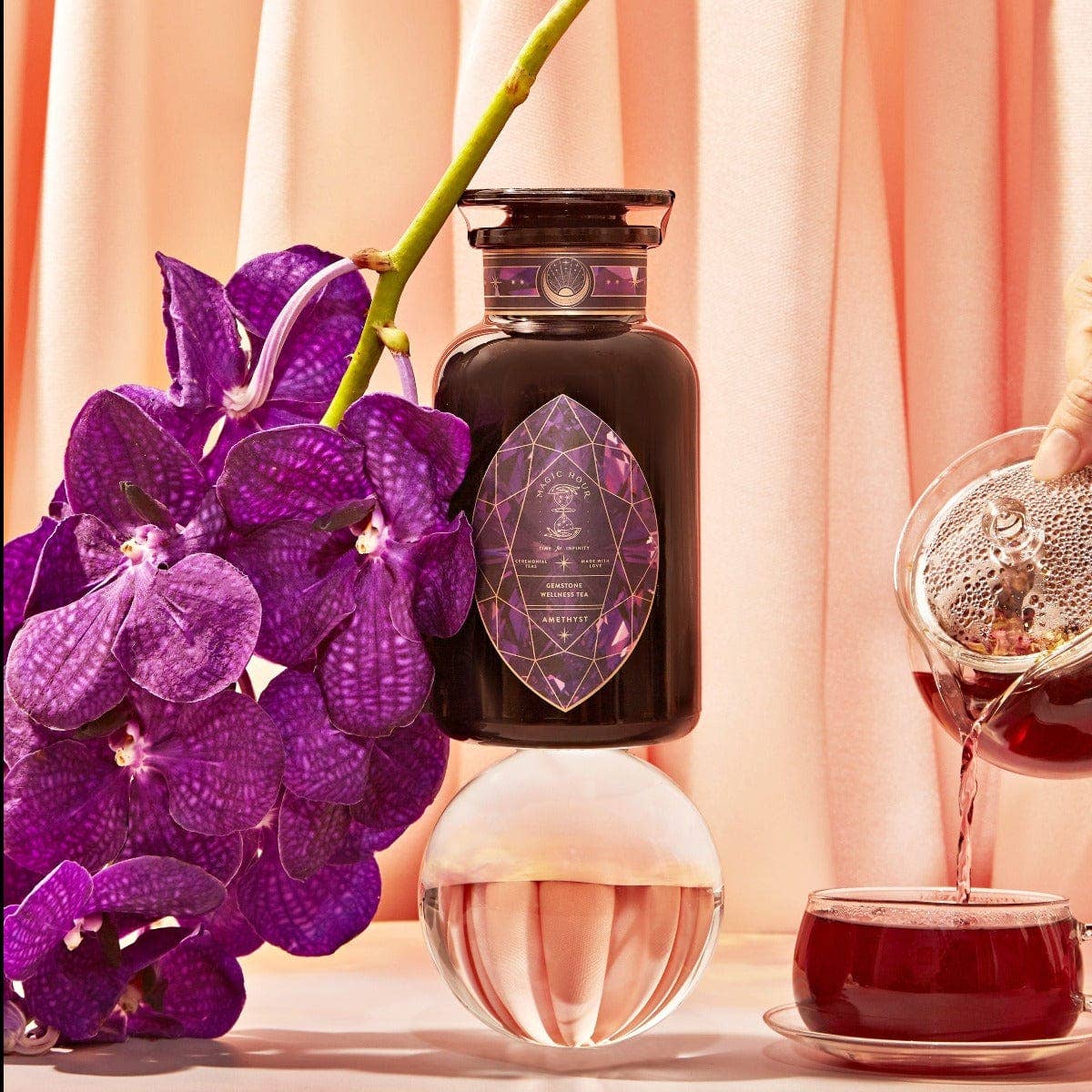 Amethyst Gemstone Wellness Tea: 1oz. Pouch