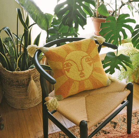 Emuna Sun Tassels Hook Pillow
