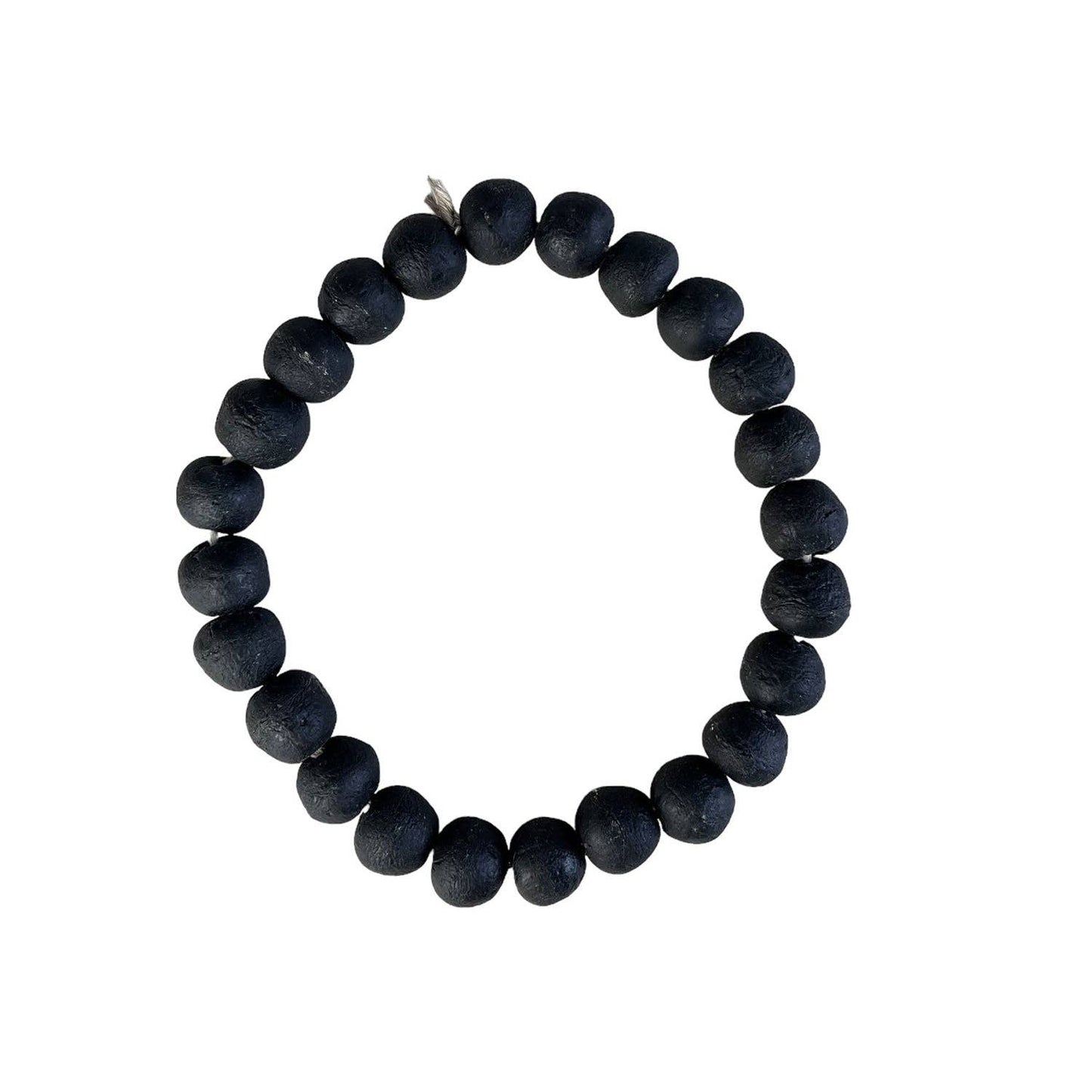 Recycled Glass Beads: Black ExSm