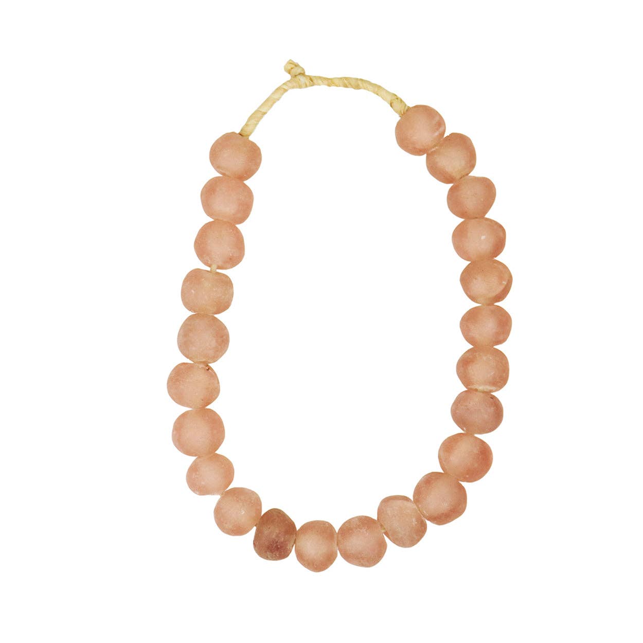 Recycled Glass Beads: Pink ExSm