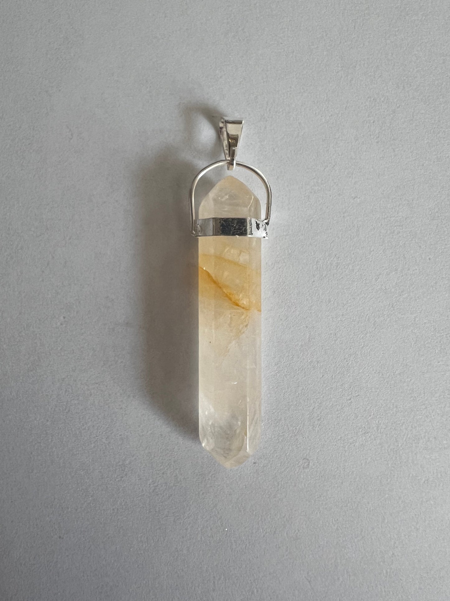 Golden Healer Quartz Double Terminated Pendant