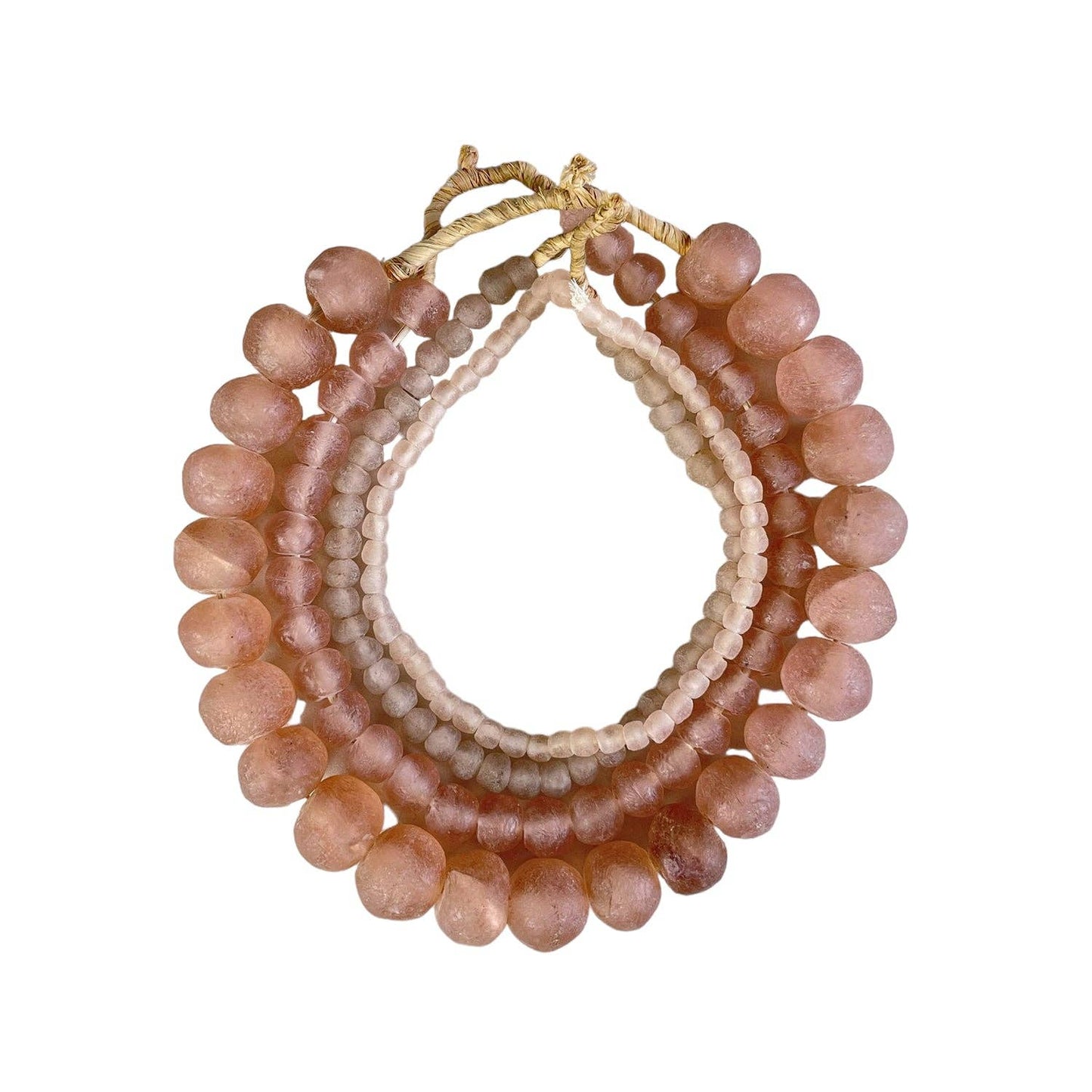 Recycled Glass Beads: Blue Md