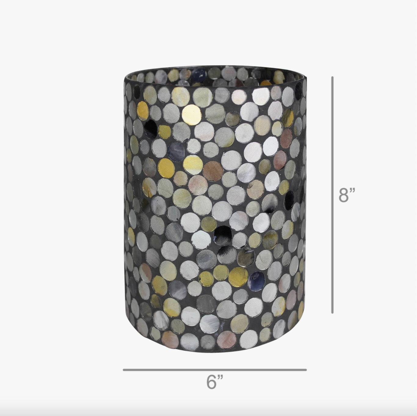 Mosaic Hurricane, Mirrored Circles - Lrg