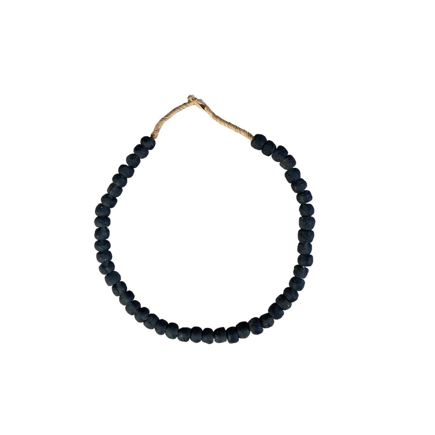 Recycled Glass Beads: Black ExSm