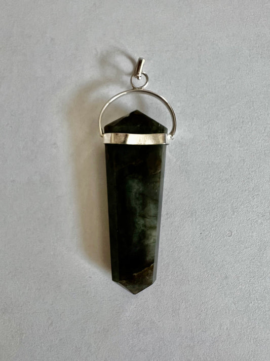 Labradorite Flat Point Pendant