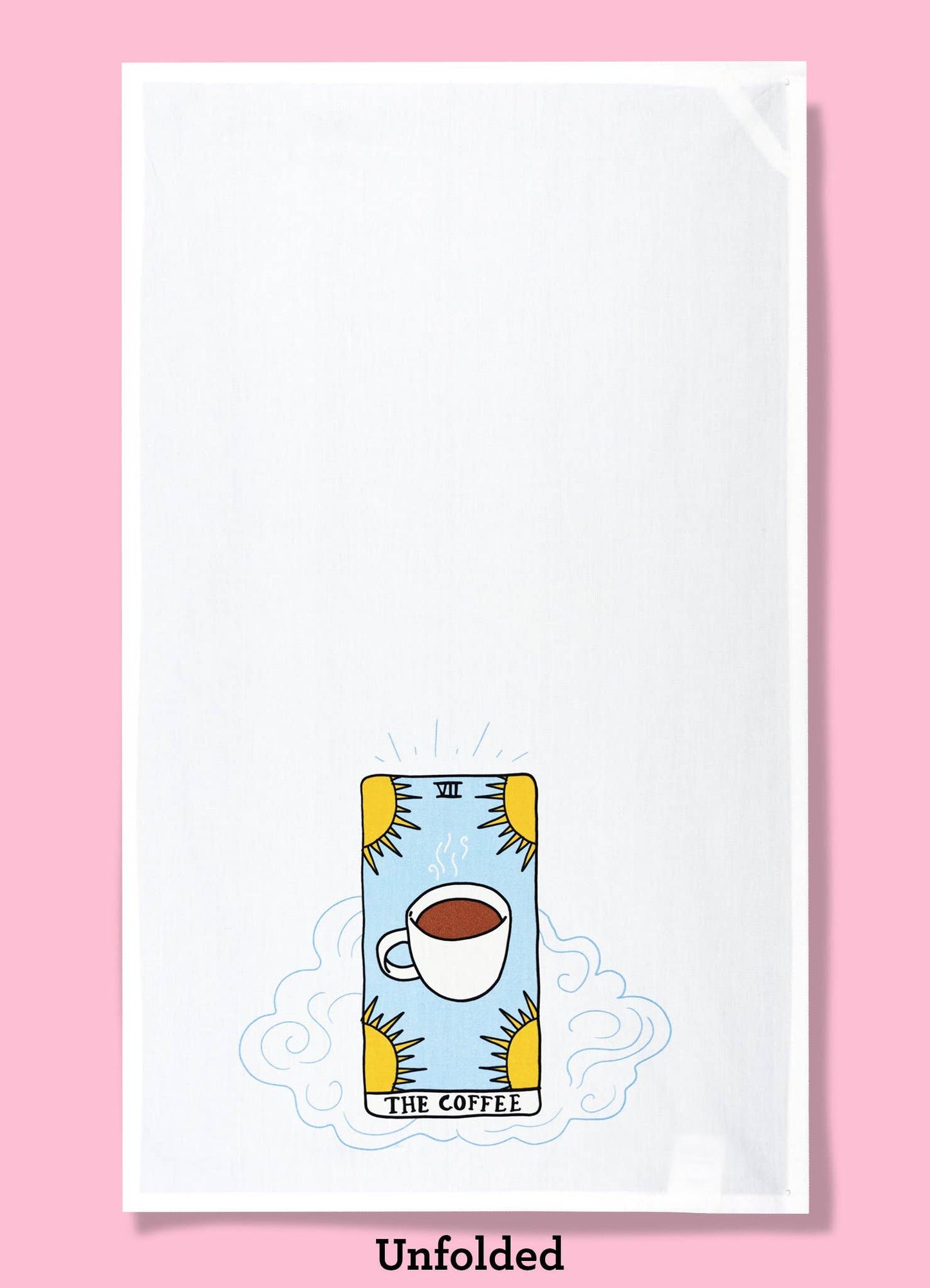 THE COFFEE Kitchen Tarot Dishtowel