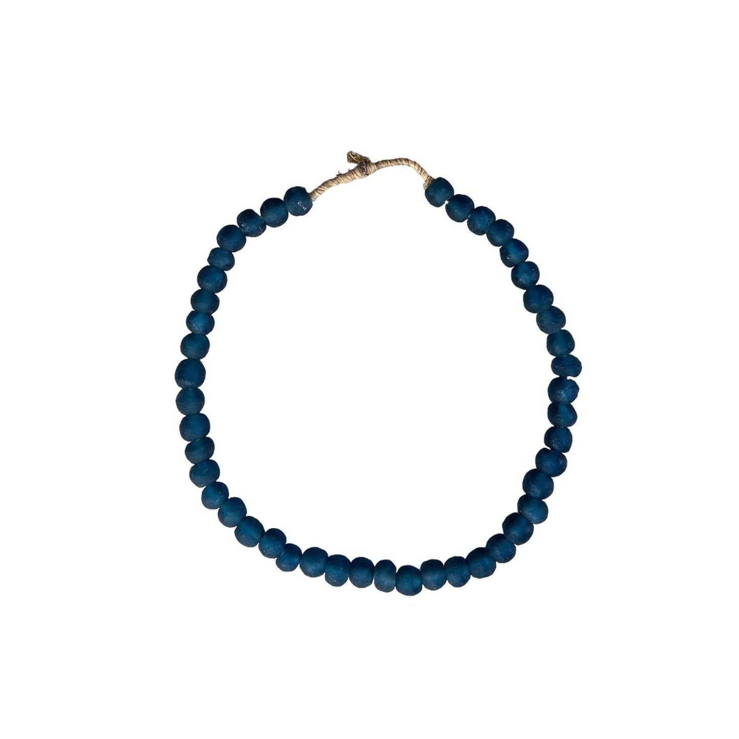 Recycled Glass Beads: Blue Md