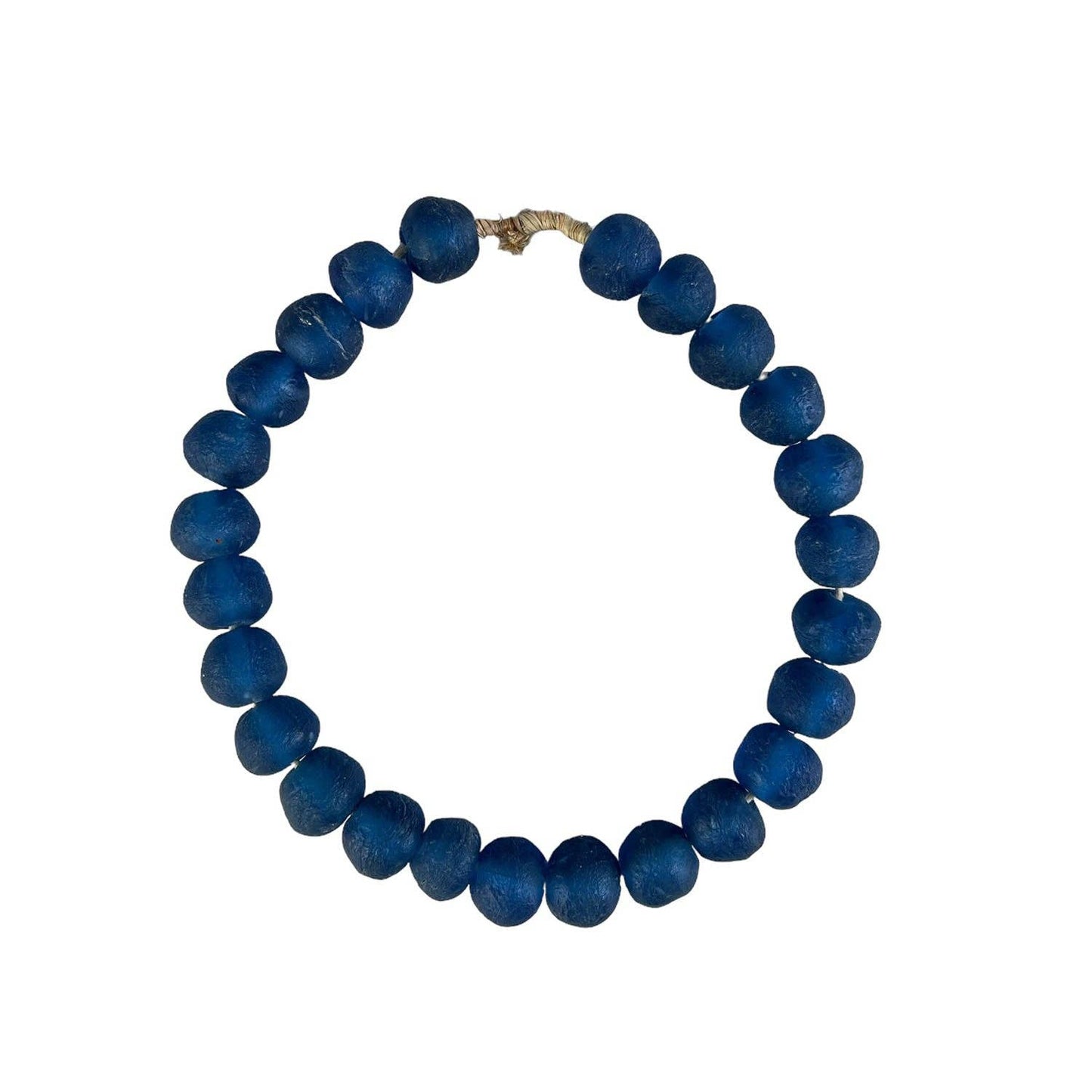 Recycled Glass Beads: Blue Md