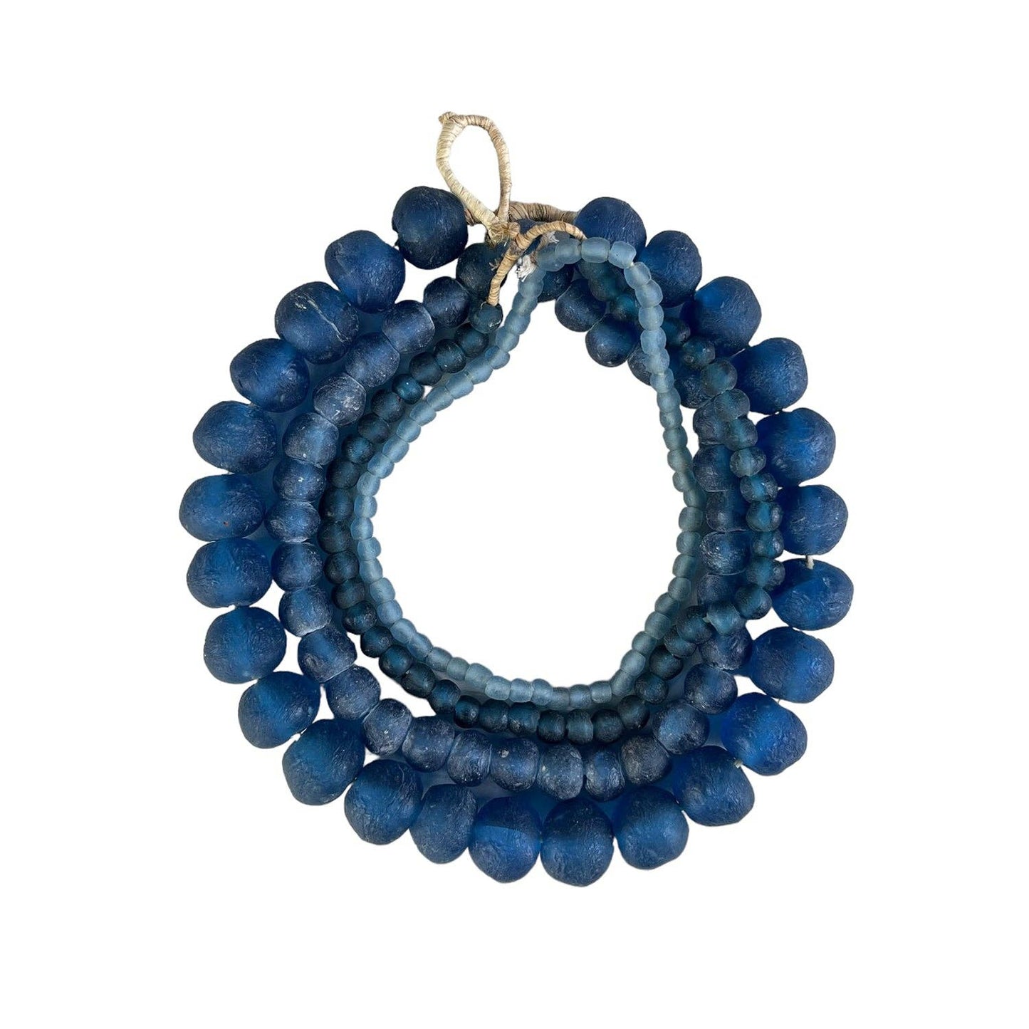 Recycled Glass Beads: Blue Md