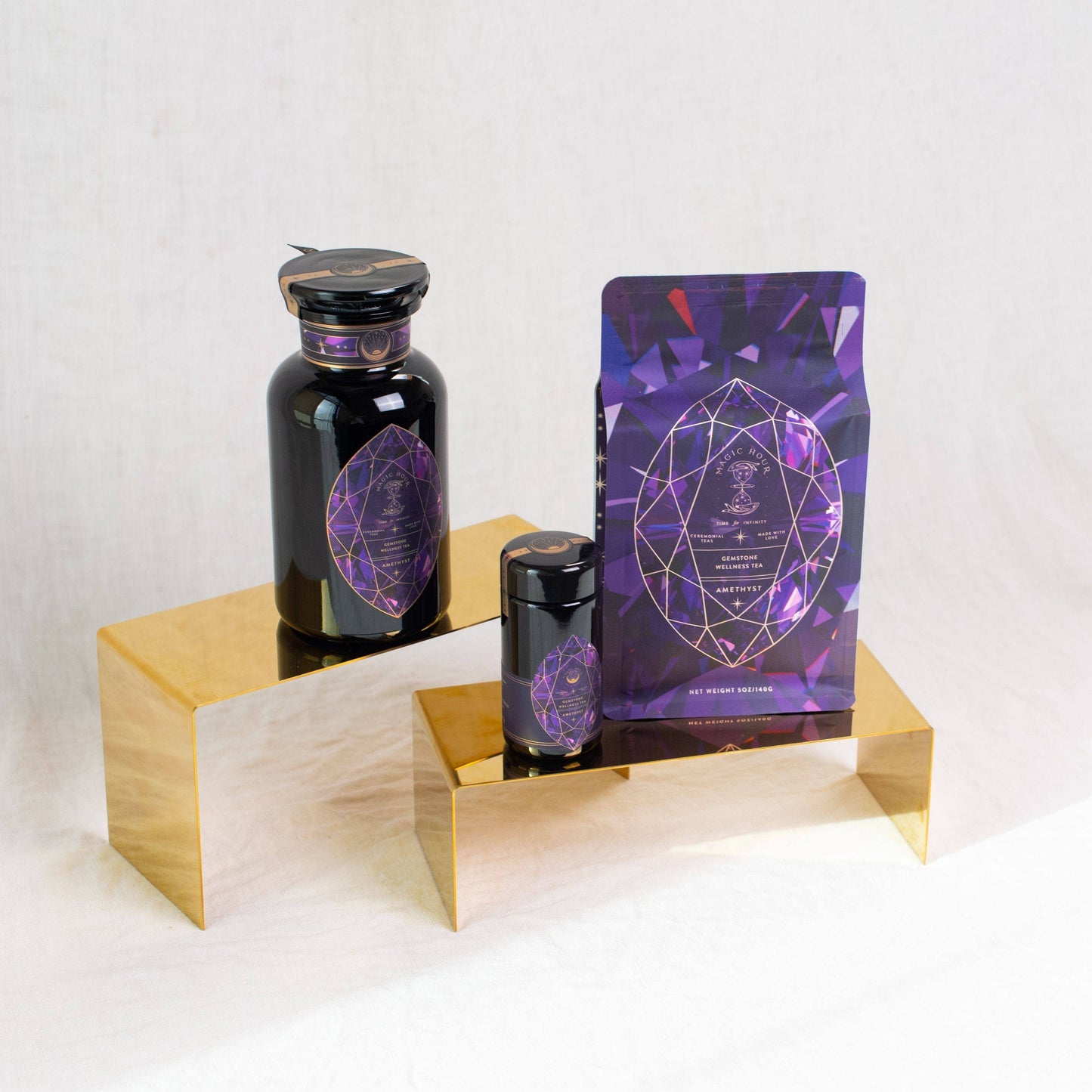 Amethyst Gemstone Wellness Tea: 1oz. Pouch