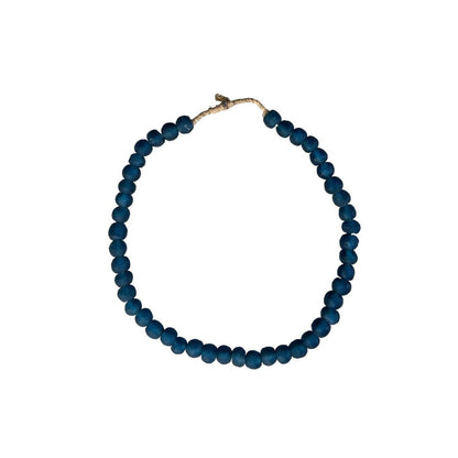 Recycled Glass Beads: Blue Sm