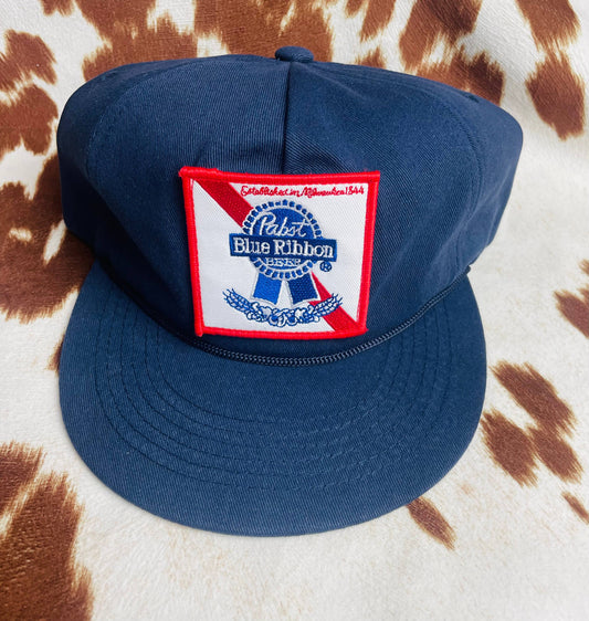 Baseball Hat Blue Pabst PBR
