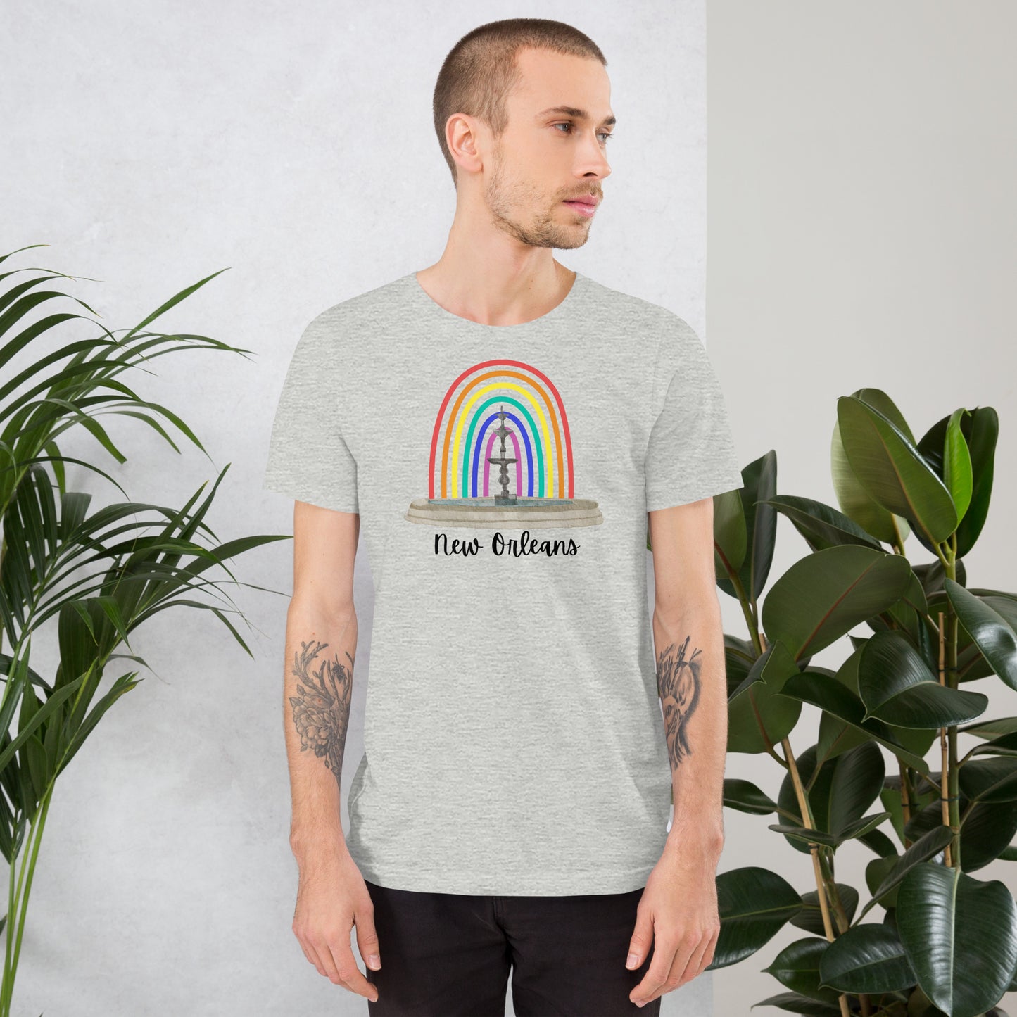 Jackson Square Rainbow Fountain t-shirt