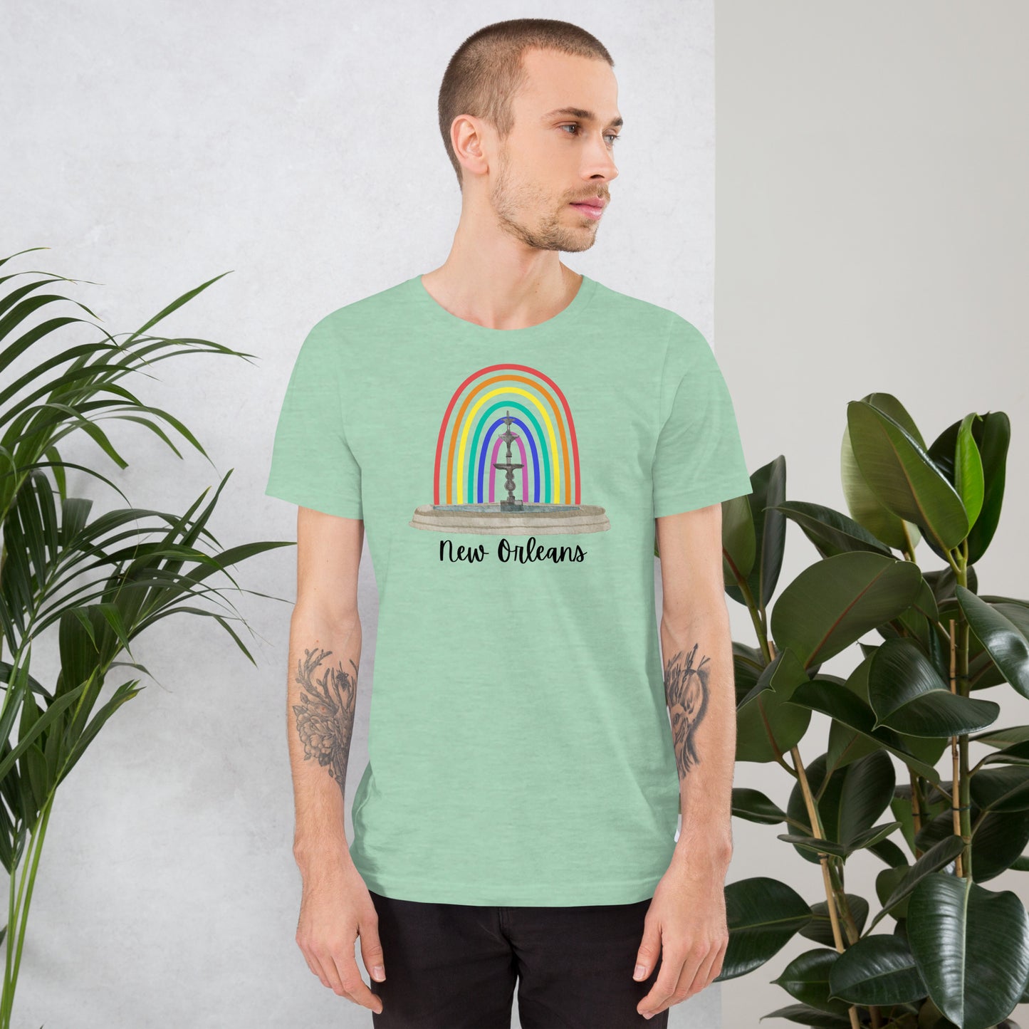 Jackson Square Rainbow Fountain t-shirt